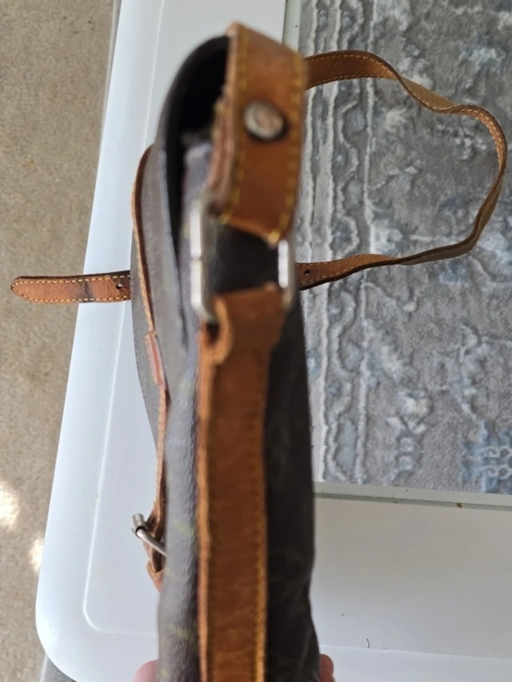 RARE Pre-1982 Louis Vuitton Chantilly GM Vuittonite Lining. Project Piece - Picture 9 of 12